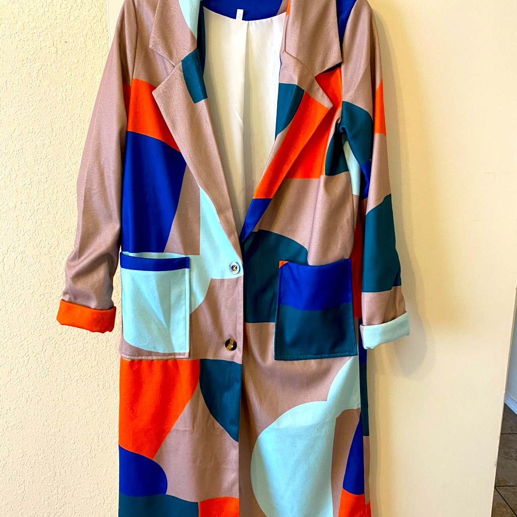 Abstract Pattern Coat
